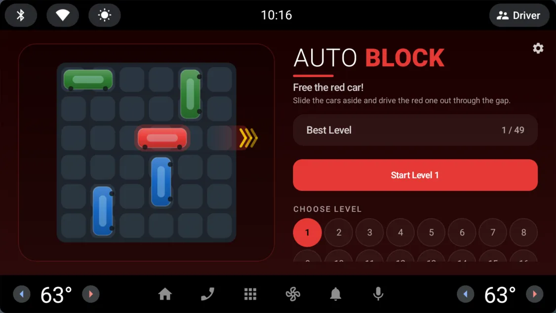 Auto Block Puzzle - Free the Red Car